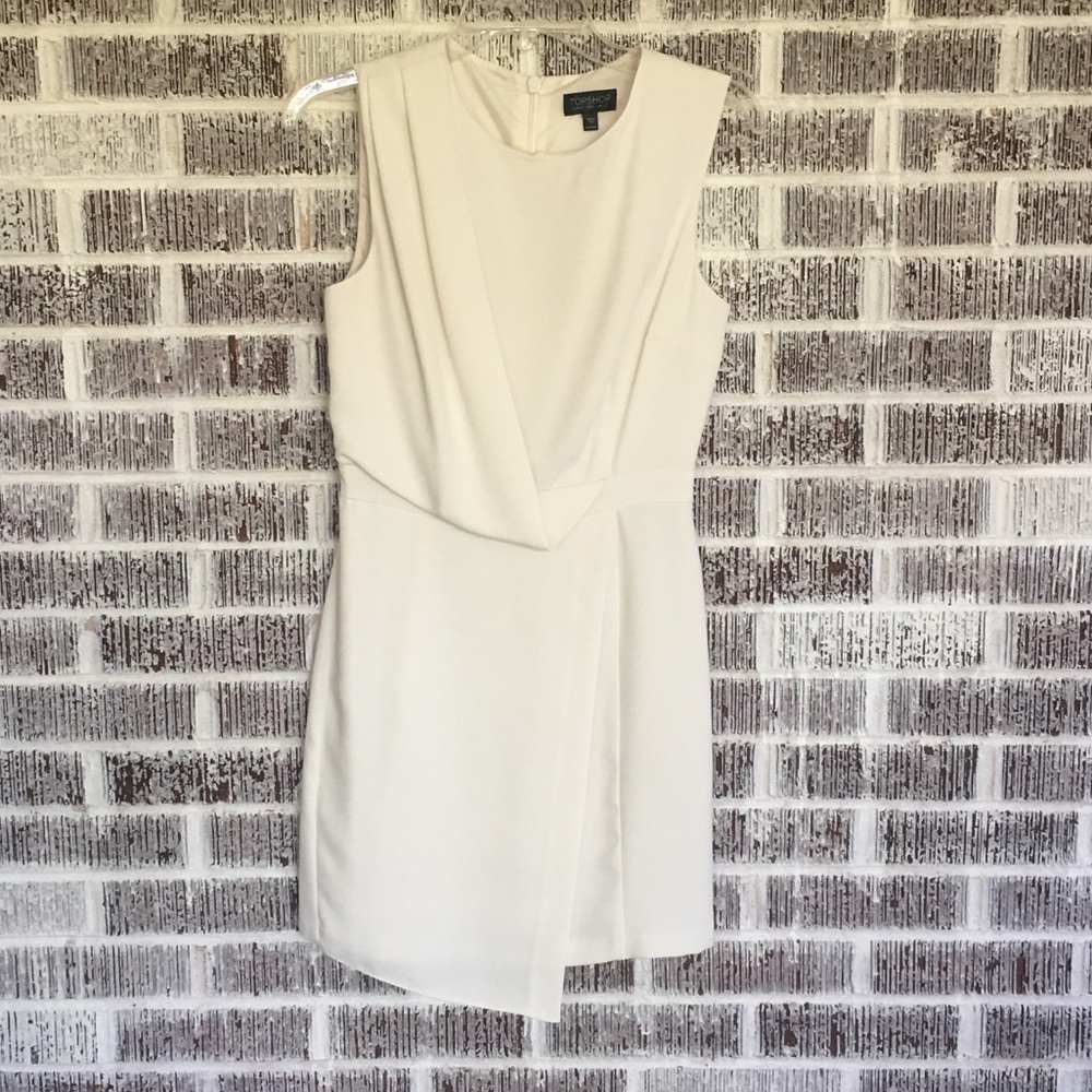 Off white TopShop Asymmetrical Dress